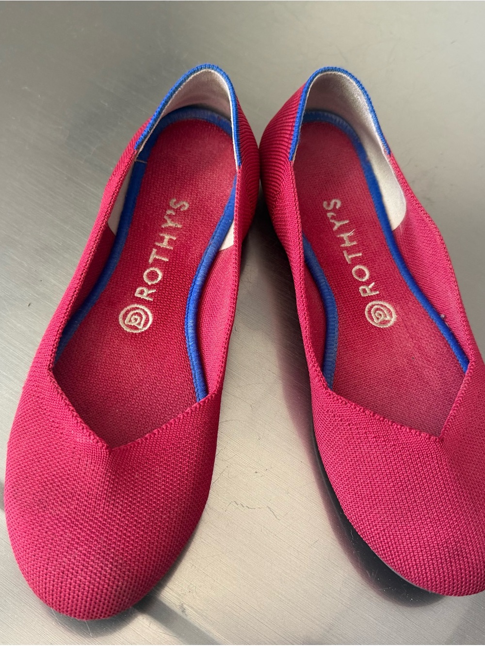 Rothy's Women's Raspberry Pink Recycled Knit Flats